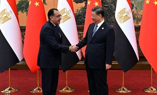 الرئيس الصيني شي يلتقي رئيس الوزراء المصري مصطفى مدبولي خلال قمة تيانجين 7 IMG 0721