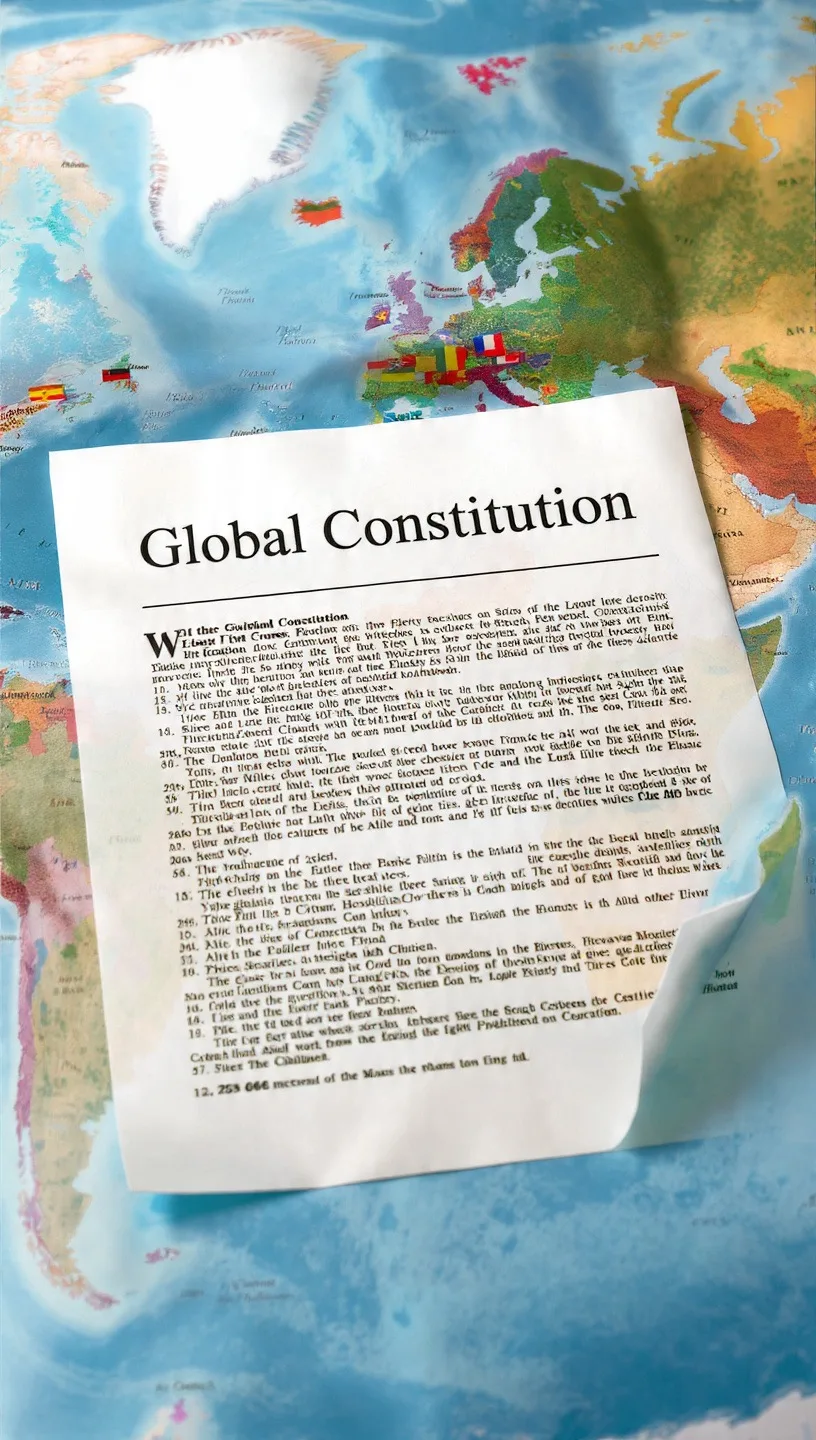 الدستور العالمي الجديد مابين الفكرة و القرار ، مقترح فلسفي قانوني من المفكرة عبير المعداوي 5 - CJ العربية الدستور العالمي الجديد